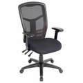 Global Industrial Multifunction Office Chair, Mesh Back, Fabric Upholstered Seat 248623